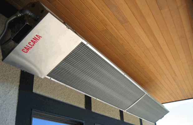 Calcana Infrared Patio Heaters, Overhead Radiant Infrared Gas Patio Heaters